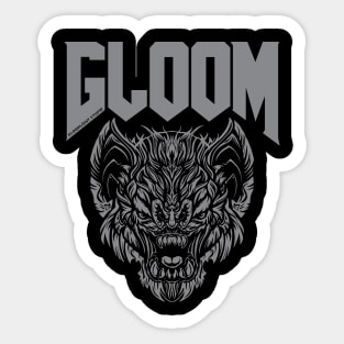 Grey Plant & Doom Bat Sticker